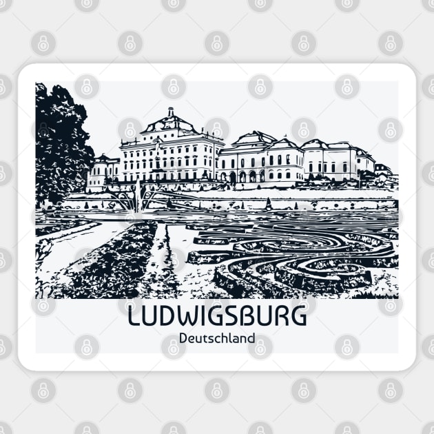 Ludwigsburg - Deutschland Magnet by Lakeric